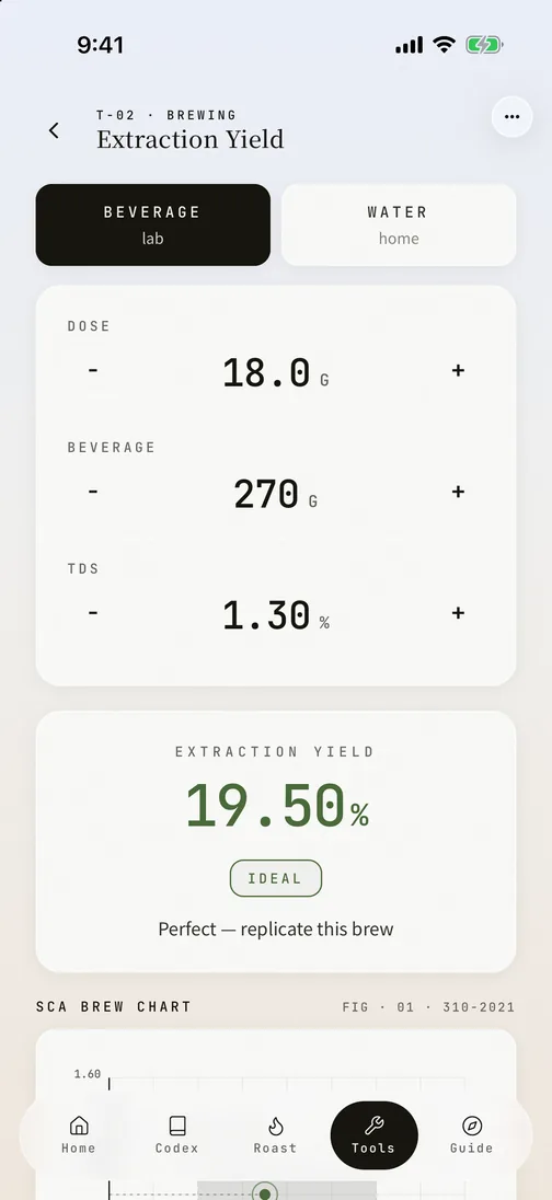 OLLA Extraction Yield English interface on iPhone 17 Pro Max